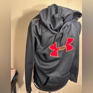 under armour hoodie size medium womens shirt active black  sweatshirt